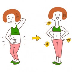 ダイエット　イラスト　女性